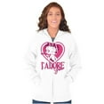 thumbnail image 4 of French Betty Boop Kiss J'Adore You Zip Hoodie Sweatshirt Women Brisco Brands S, 4 of 5