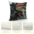 thumbnail image 4 of FUMJ Mushroom Dragonfly Butterfly Throw Pillow Covers Soft Square Cushion Pillowcase for Sofa Couch Home Decor, 4 of 5