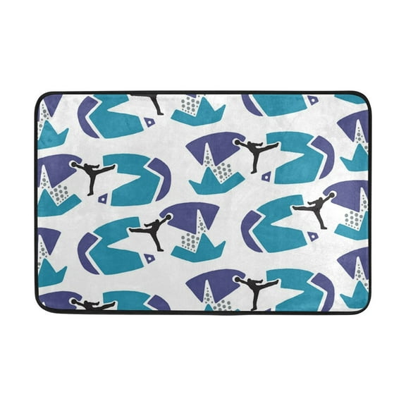 POPCreation Sport Print Non-Slip Floor Mat Doormats for Living Room Bedroom 23.6x15.7 inches