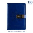 thumbnail image 1 of yeacher Vintage Journal Diary with Lock B6 PU Cover Retro Notebook 3-Digit Password Combination Lock Private Journal Line Pages Writing Gift for Daughter Women Boys, 1 of 8