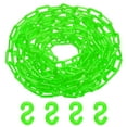 thumbnail image 1 of Cadena de Barreras de Plástico Uxcell, Cadena de Seguridad Plástica Impermeable de 24 pies de Longitud Verde con Hebilla en Forma de S para Barreras de Precaución, 1 of 7