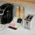 thumbnail image 6 of Mind Reader Cup and Condiment Station, Countertop Organizer, 7.25"L x 15.5"W x 5.25"H, White, 6 of 6
