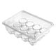 thumbnail image 1 of Organizador de huevos para refrigerador Soporte para huevos para refrigerador Contenedor de huevos de cocina 12 rejillas, 1 of 7