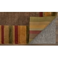 thumbnail image 4 of Feizy Keystone Modern Stripes, Brown/Green/Red, 5'6" x 8'6" Area Rug Sheen Handmade Fade Resistant Casual Design Carpet for Living Dining Bed Room, 4 of 9