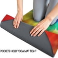 thumbnail image 3 of Colorful Rainbow Tie Dye Spiral Pattern Hot Yoga Mat Towel Non Slip for Hot Yoga - Quick-Drying Yoga Mat Cover with 4 Corner Pockets with Travel Bag - Hot Yoga Towel Non Slip 70"x26", 3 of 6