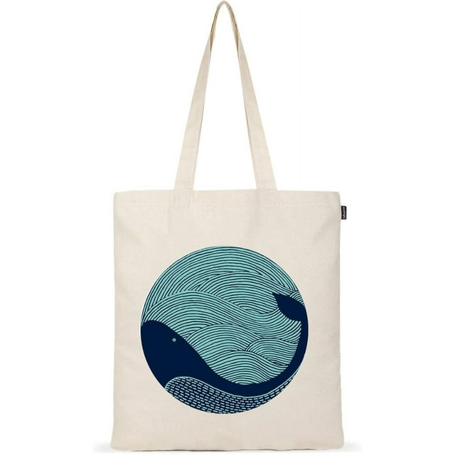 Bolso de mano estético para mujer, bolsas de algodón lindas, modernas y reutilizables para la escuela, compras, gimnasio, biblioteca y playa.