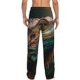 thumbnail image 2 of Bixox Men's Realistic Colorful Chameleon Patterned Pajama Pants with Pockets Lounge Clothes for Home, 2 of 5