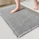 thumbnail image 4 of Billuyoard Juego de alfombrillas de baño de gofres de primera calidad, alfombras de baño con respaldo de goma antideslizantes de absorción de Juegos de accesorios de baño gris 43*61cm, 4 of 6