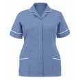 thumbnail image 1 of Puntoco Mujeres Enfermeras Túnica Uniforme Clínica Cuidador Solapa Ropa protectora tops Puntoco Puntoco-287, 1 of 3