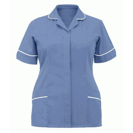 

Women Scrubs Top Nurses Clothing Working Uniform Top Care Workwear Nurses Tunic Clinic Lapel Protective Clothing Tops