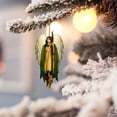 thumbnail image 4 of Christmas Decoration Flat Christmas Tree Retro Style Home Decoration Car Ornaments, 4 of 5