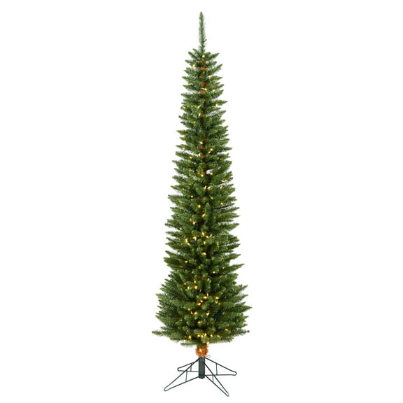 Vickerman 5.5' Durham Pole Pine Artificial Christmas Tree, Warm White LED Dura-lit Lights
