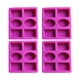 thumbnail image 1 of 4X Molde de Jabón de Silicona para Hacer Jabón 3D 6 Formas Molde de Jabón Rectangular Ovalado Flores Artesanales Hechas una Mano Molde de Jabón de Cocina de BañO, 1 of 5