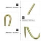 thumbnail image 2 of 100 ganchos de hierro en forma de S para colgar cortinas, accesorios auxiliares., 2 of 7