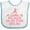 White and Blue, variant on Inktastic Girls Cute Karate Martial Arts Girls Baby Bib