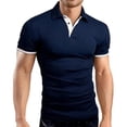 thumbnail image 2 of new Polo Shirt Men Summer Stritching Men's Shorts Sleeve Polo Business Clothes Luxury Men Tee Shirt, 2 of 6