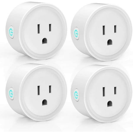 WiFi Smart Plug, Smart Home Outlet Compatible with Alexa, Echo & Google Home, Remote Control Plugs