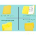 thumbnail image 2 of 1InTheOffice Dossiers de Fichiers de Couleur 3 Onglets, Jaune, Format Lettre, "24Pack", 2 of 2