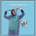 thumbnail image 3 of Snug Fit Unisex Adult Onesie Pajamas, Flannel Cosplay Animal One Piece Halloween Costume Sleepwear Homewear K, 3 of 3