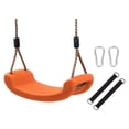 thumbnail image 3 of Asiento De Columpio Antideslizante Con Tablero Curvo, Columpio Para Patio, Jardín, Color Naranja, 3 of 9