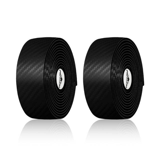 Barra de bicicleta de carreteras Barras de barras Súper elástico Bicicleta Manillar Cinturón lavable portátil transpirable CIRCULAR Cintas Negro 2 piezas kenally OD003393-05B