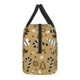 thumbnail image 4 of XMXT Reusable Lunch Bag Women, Gold Christmas Elements Print Large Lunchbox Insulated Lunch Box for Work School, Multicolor, 4 of 9