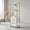 White, variant on Spaco 5-Tier Narrow Bookcase, Book Shelf with 4 Open Shelves and Storage Drawer, White