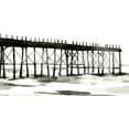 thumbnail image 2 of Scarvey, Emma 32x18 White Modern Wood Framed Museum Art Print Titled - Serene Pier I, 2 of 4