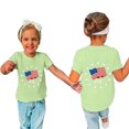 thumbnail image 3 of Gibobby Blusa y Camisetas para niños pequeños, camisetas con estampado gráfico 3D del 4 de julio, camisetas de manga corta a la moda para niños y niñas, camisetas informales （Verde， 3-4 Años), 3 of 4
