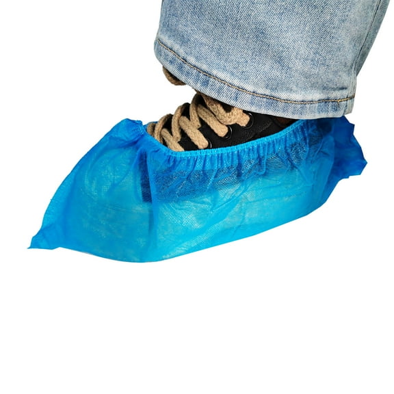 Non Slip Disposable Non-woven Shoes Covers 100 PCS Carpet Floor Protection Anti Dust