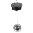 thumbnail image 2 of Bola de espejo con luz de discoteca, foco giratorio, bola de luz colgante para escenario para fiestas, 2 of 2