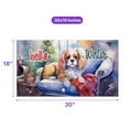 thumbnail image 5 of Watercolor Hello Winter Cavalier King Charles Spaniel Chill Christmas Welcome Doormat Dog Lover Gifts Indoor Outdoor Welcome Mat - 00016, 5 of 5