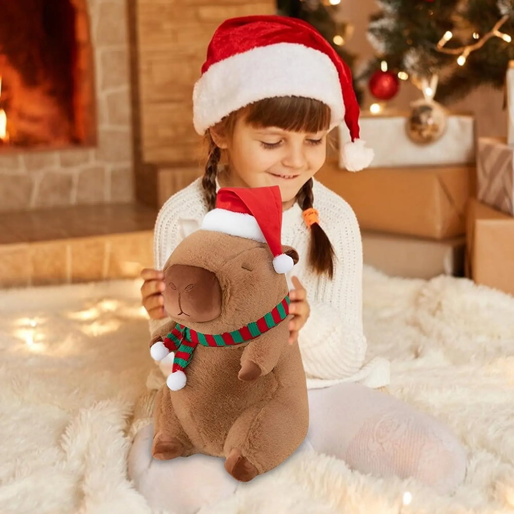 Christmas Capybara Plush Capybara Stuffed Animal Toy
