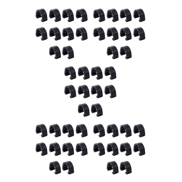 Advancent 10 piezas Cable de bicicleta Clips C Herramienta resistente profesional Accesorio de fijación Abrazaderas de guía de manguera conveniente Type2 NO2 Advancent CBP198644