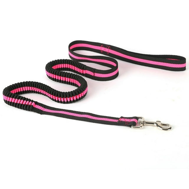 Noctilucent Elastic Adjustable Retractable Rope Dog Running Leash Shock Absorbing Restraints Durable for Pet Vest