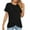 Black, variant on Fesfesfes Tops for Women Loose Summer Tops Women's Fashion Solid Color V-neck Comfortable Loose T-shirt Sleeveless Blouse Casual Tops V Neck Elegant Tunic Blouse Summer Saving