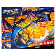 Adventure Force Burn and Bite Dragon Race Track, Includes 2 Vehicles and Track, Children Ages 3+