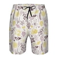 thumbnail image 4 of Kdxio Lavender Flowers Pattern Mens Casual Shorts - Drawstring Summer Beach Sports Shorts for Men, 4 of 9
