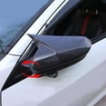 thumbnail image 5 of Car Ox Horn Side Rearview Mirror Cover Wing Mirror Protect Decorate Covers Auto Exterior Decoration Accessories For Honda 10th Gen Civic 2016 2017 2018 2019 2020 2021, 5 of 6