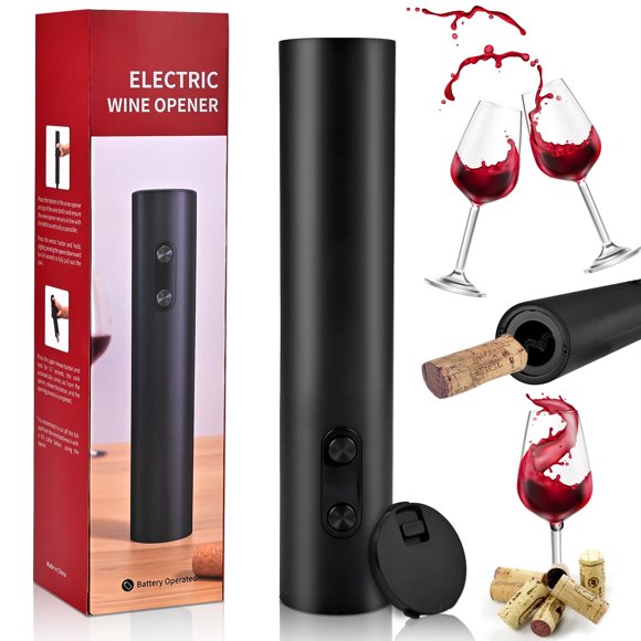 Abridor de vino eléctrico Casuenia One-Touch, funciona con pilas