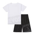 thumbnail image 4 of Cethrio Boys Athletic Outfit Sets, Casual Summer Short Sleeve Running Boys' Activewear White Size 12-13 T, 4 of 4
