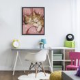 thumbnail image 3 of Stupell Industries Shabby Chic Sleeping Orange Cats Embrace Black Floating Frame Canvas Art, 17 x 21, by The Prints Vibe, 3 of 8