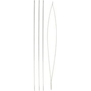 The Beadsmith Big Eye Beading Needles, 5 inches, 4 per Card, Sharp Points, Use for General Sewing, Weaving and Embroidery, Very Easy to Thread