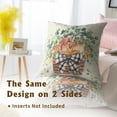 thumbnail image 5 of Summer Eucalyptus Leaves Starfish Pillow Set of 2 Covers Coastal Shells Basket Green Leaf Decoration Cushion Cover Pillowcase 20 x 20 Inches for Couch Indoor Bedroom Decor, 5 of 7