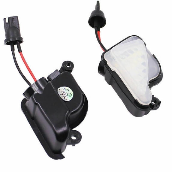 2x Car LED Rear View Mirror Lights For Skoda