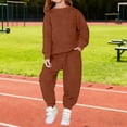 thumbnail image 2 of EnJoCho Youth Boys Athleti𝖼 Outfits 3D Letter Graphic Crewneck Sweatshirts Elastic Waist Joggers Sweatpants Teens Fall Cute Clothes Sportswear Track Suit Activewear, 2 of 9