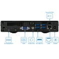thumbnail image 4 of Referbished HP EliteDesk 800 G1 Mini Desktop, Intel Quad-Core i5-4590T Upto 3.0GHz, 4GB RAM, 256GB SSD, DisplayPort, VGA, LAN, Wi-Fi, Bluetooth, Windows 10 Pro, 4 of 7