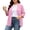 Pink, variant on BXJX Womens Plus Size Cardigans, Lightweight Open Front Stretchable 3/4 Sleeve Cardigan Sweaters with Pockets Gray Size XL-5XL