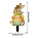 thumbnail image 3 of Easter Bunny Garden Stakes Outdoor Decorations, Easter Egg Yard Art Spring Lawn Ornaments, Dwarf Figurines Patio Decor, Holiday Party Supplies, Festive Ground Insertion Decor for Courtyard Festival, 3 of 7