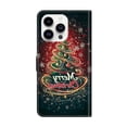 thumbnail image 3 of Case For iPhone 12 Pro Max Crystal Material Painted Pattern With Multi-Card Holder Bills Slot, PU Leather Magnetic Wallet Case,Red,For iPhone 12 Pro Max, 3 of 6